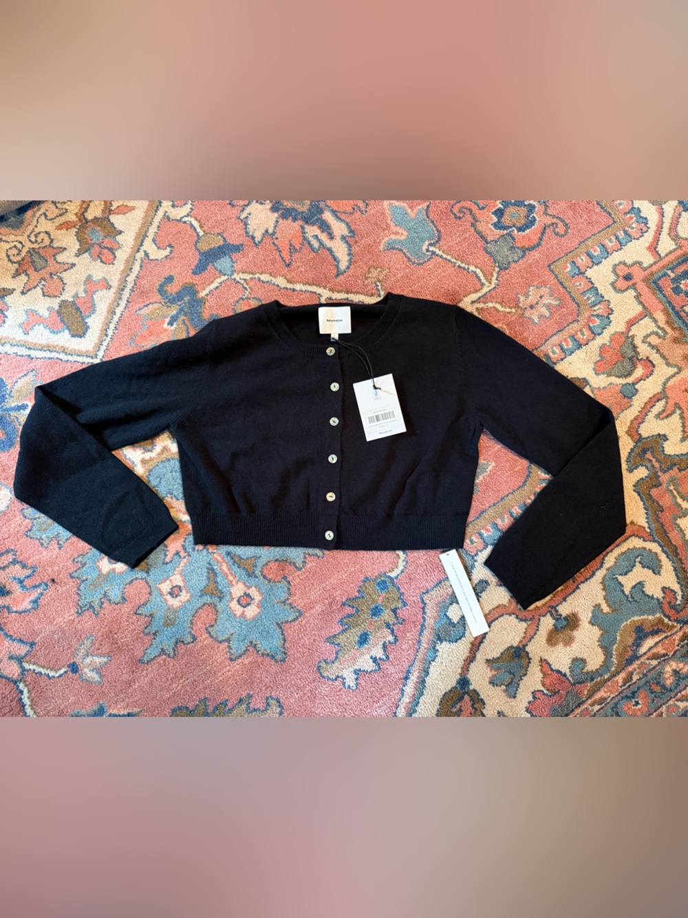 Reformation Janie Cashmere Crew Cardigan